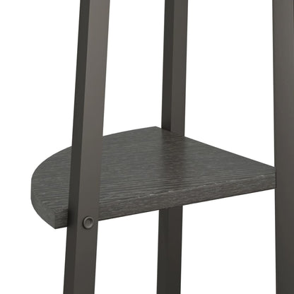 Scaffale Angolare a 5 Livelli Nero 45,5x31,5x180 cm | homemem39