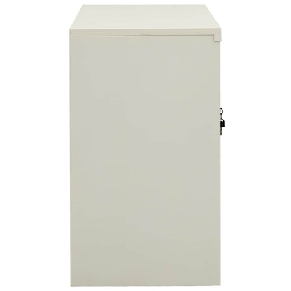 Armadio per Ufficio Grigio Chiaro 90x40x70 cm in Acciaio | homemem39