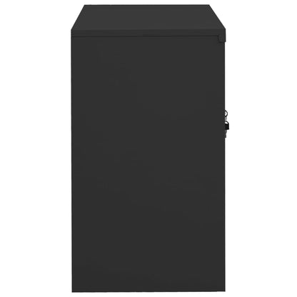 Armadio per Ufficio Antracite 90x40x70 cm in Acciaio | homemem39