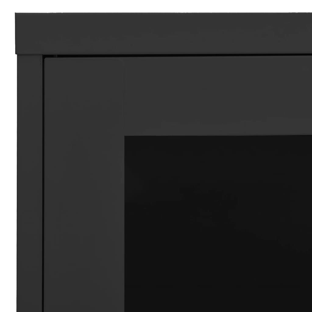 Armadio per Ufficio Antracite 90x40x70 cm in Acciaio | homemem39