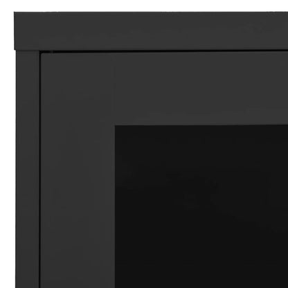 Armadio per Ufficio Antracite 90x40x70 cm in Acciaio | homemem39