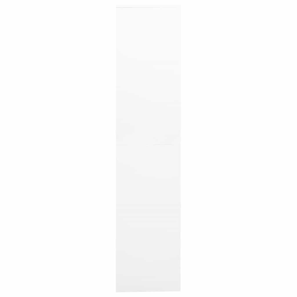 Armadio per Ufficio 90x40x180 cm Acciaio e Vetro