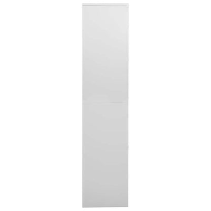 Armadio per Ufficio 90x40x180 cm Acciaio e Vetro