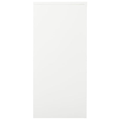 Armadio con Ante Scorrevoli Bianco 90x40x90 cm in Acciaio | homemem39