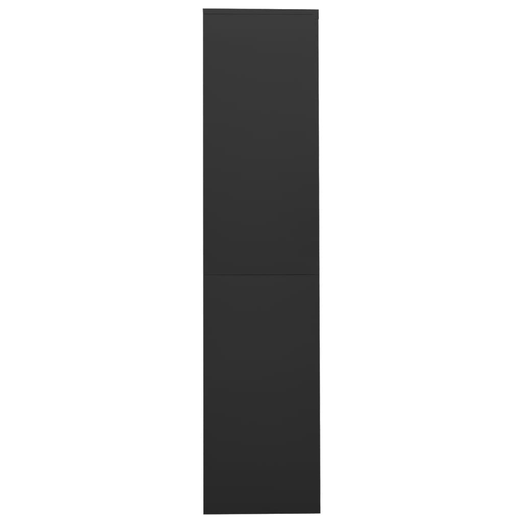 Armadio Ufficio Anta Scorrevole Antracite 90x40x180 cm Acciaio | homemem39