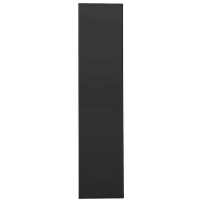 Armadio Ufficio Anta Scorrevole Antracite 90x40x180 cm Acciaio | homemem39