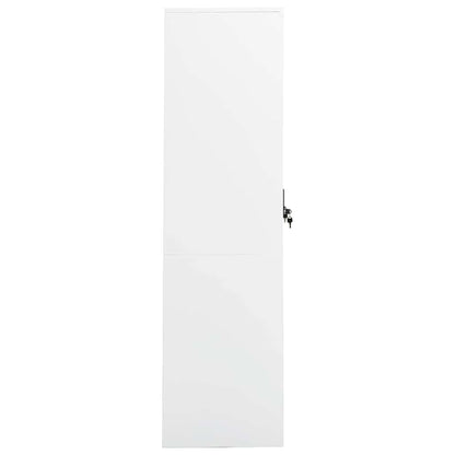 Armadio Bianco 80x50x180 cm in Acciaio | homemem39