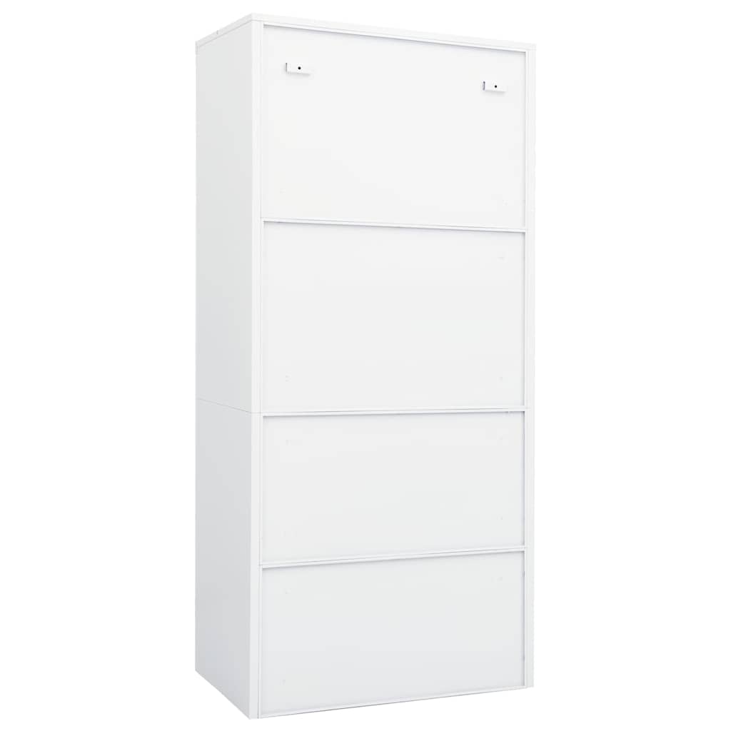 Armadio Bianco 80x50x180 cm in Acciaio