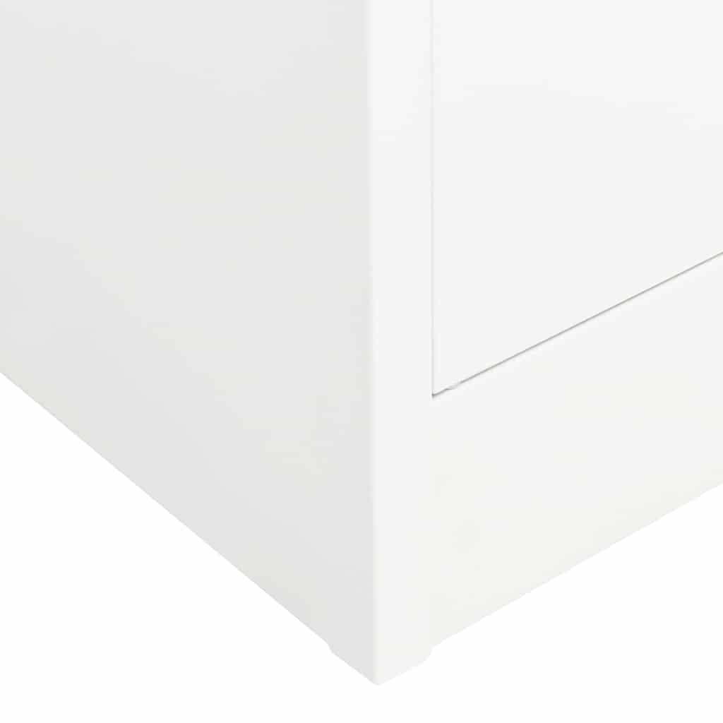 Armadio Bianco 80x50x180 cm in Acciaio