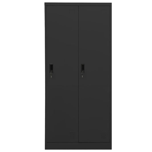 Armadio Antracite 80x50x180 cm in Acciaio | homemem39