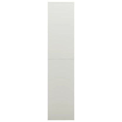 Armadio con Ripiani Grigio Chiaro 90x40x180 cm in Acciaio - homemem39