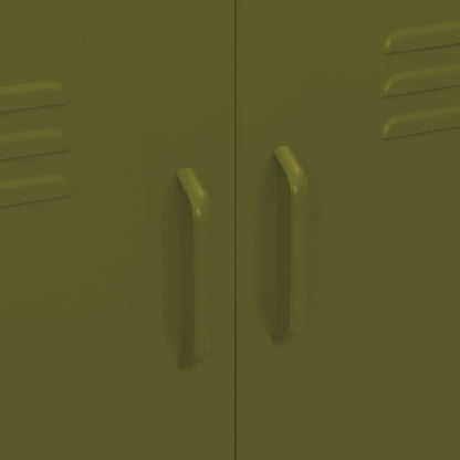 Armadietto Verde Oliva 80x35x101,5 cm in Acciaio - homemem39