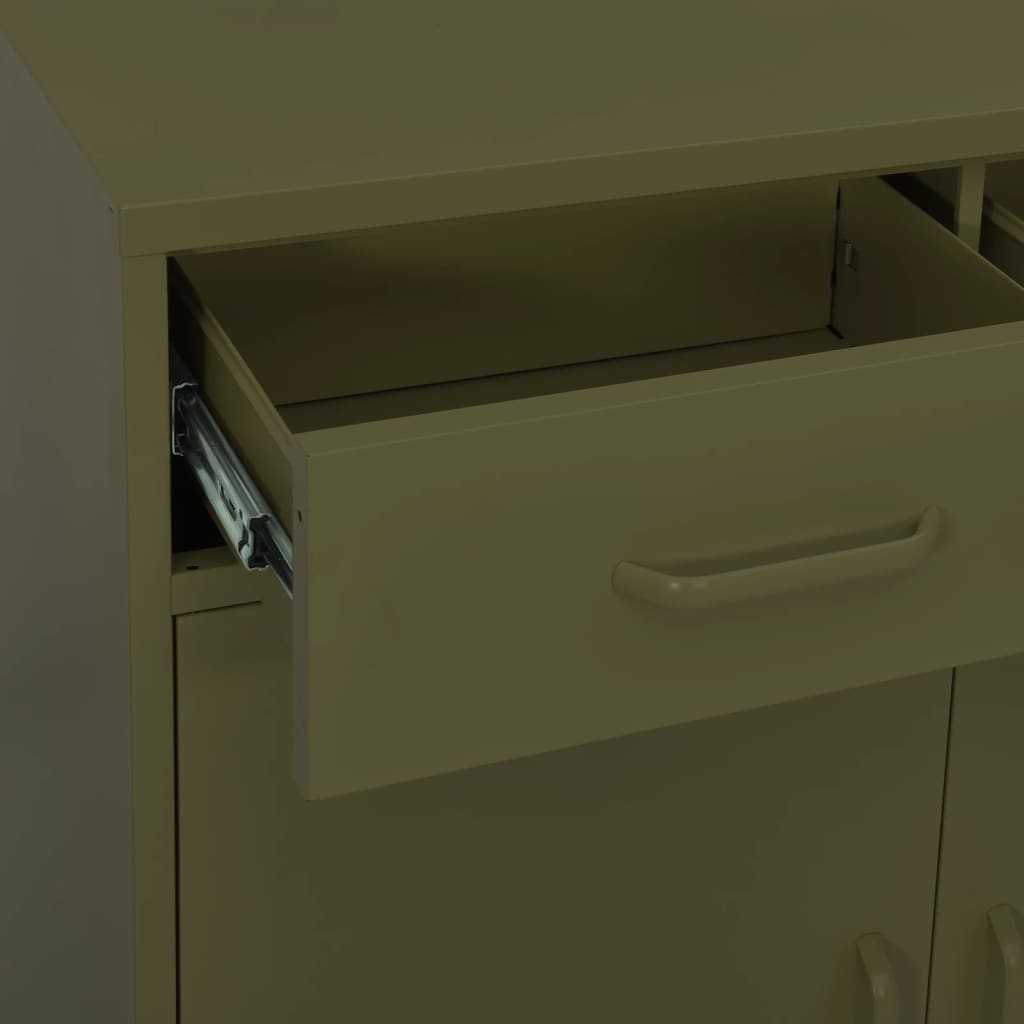 Armadietto Verde Oliva 80x35x101,5 cm in Acciaio - homemem39