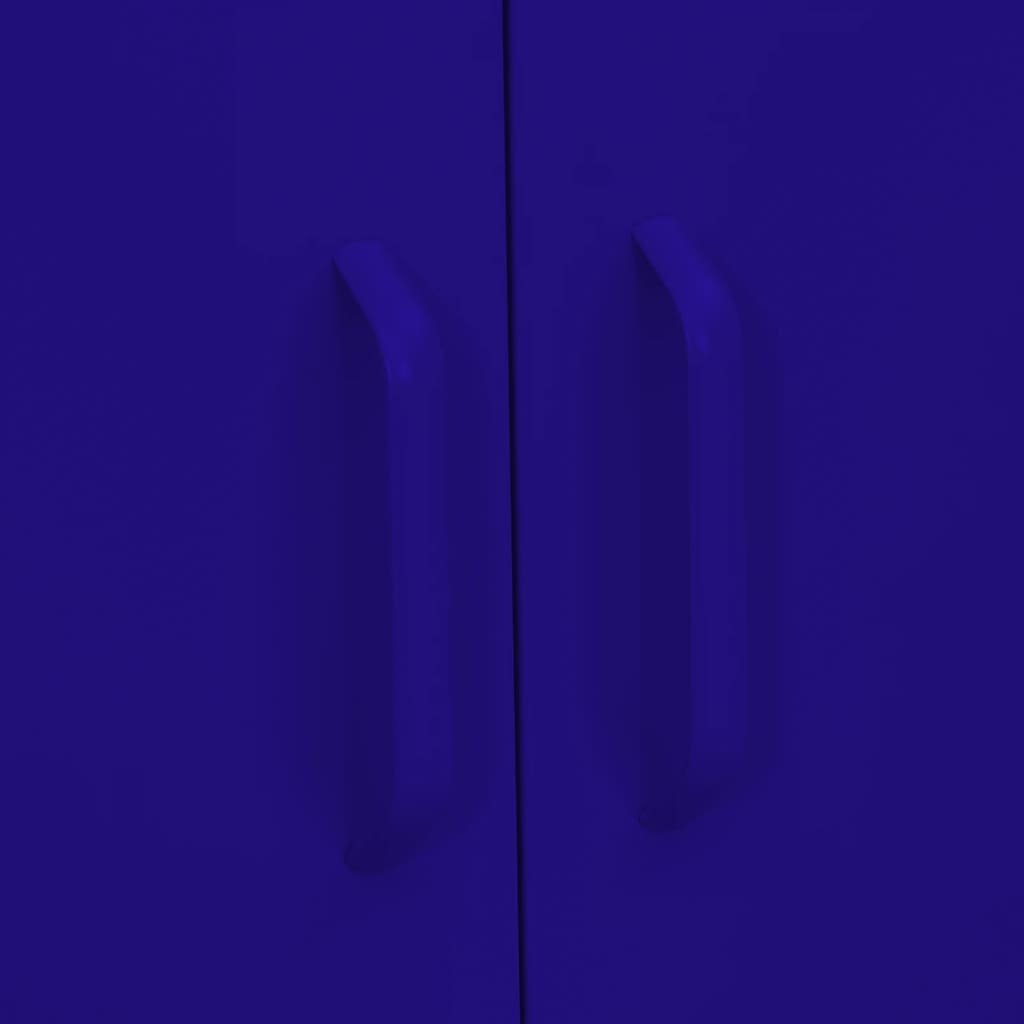 Armadietto Blu Marino 80x35x101,5 cm in Acciaio | homemem39