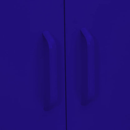 Armadietto Blu Marino 80x35x101,5 cm in Acciaio | homemem39