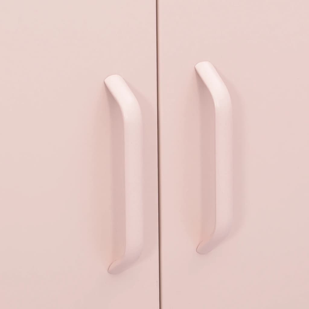 Armadietto Rosa 80x35x101,5 cm in Acciaio | homemem39