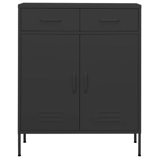 Armadietto Antracite 80x35x101,5 cm in Acciaio - homemem39