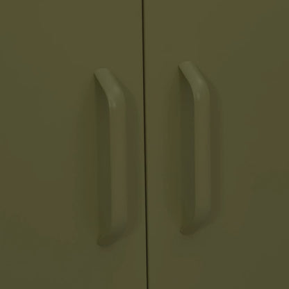 Armadietto Verde Oliva 80x35x101,5 cm in Acciaio | homemem39