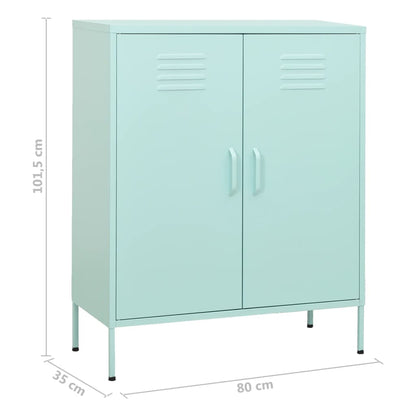 Armadietto Menta 80x35x101,5 cm in Acciaio - homemem39