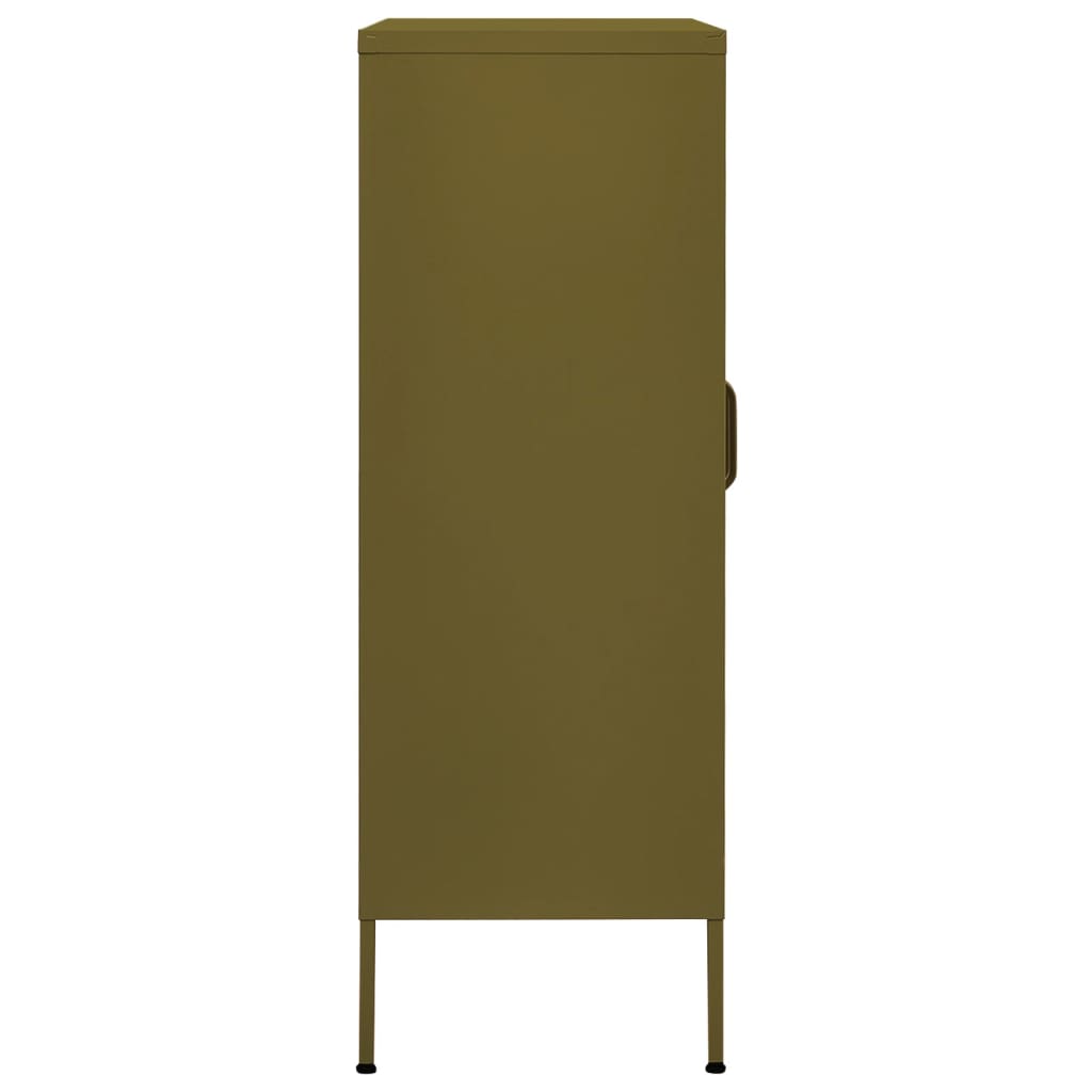 Armadietto Verde Oliva 80x35x101,5 cm in Acciaio - homemem39