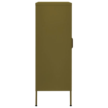 Armadietto Verde Oliva 80x35x101,5 cm in Acciaio - homemem39