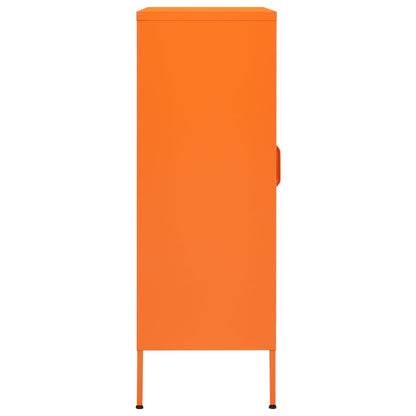 Armadietto Arancione 80x35x101,5 cm in Acciaio | homemem39