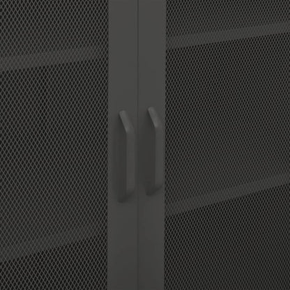 Armadietto Antracite 80x35x101,5 cm in Acciaio | homemem39