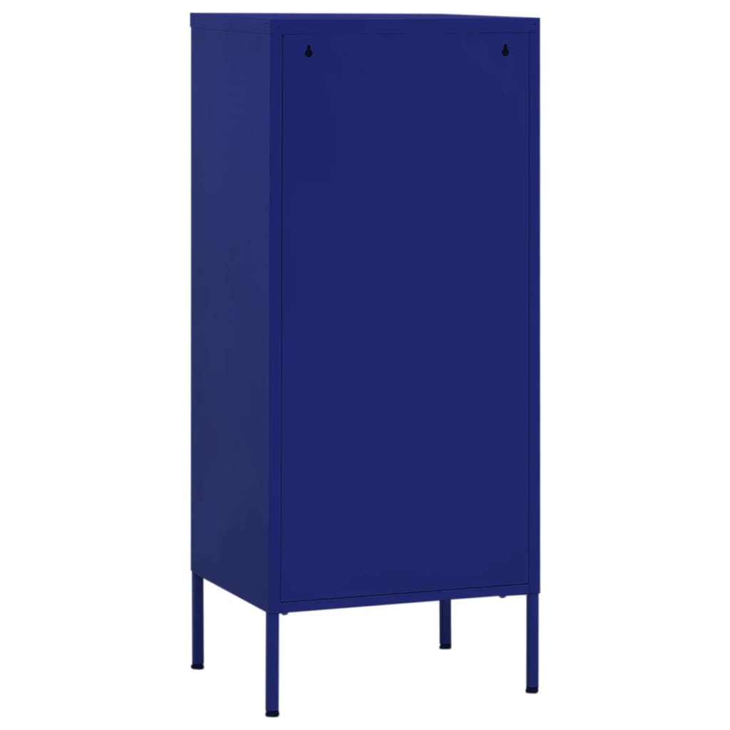 Armadietto Blu Marino 42,5x35x101,5 cm in Acciaio | homemem39