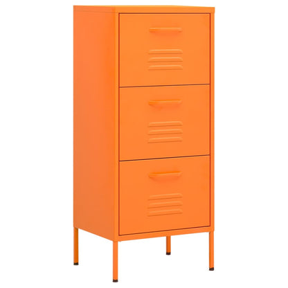 Armadietto Arancione 42,5x35x101,5 cm in Acciaio | homemem39