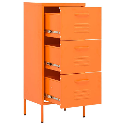 Armadietto Arancione 42,5x35x101,5 cm in Acciaio | homemem39