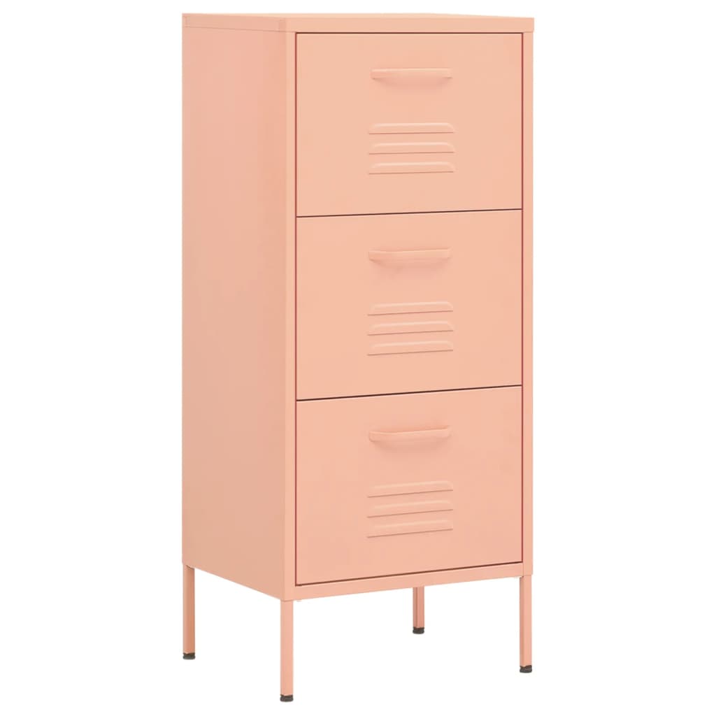 Armadietto Rosa 42,5x35x101,5 cm in Acciaio - homemem39