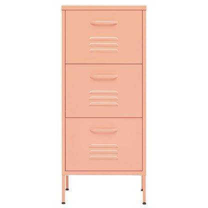 Armadietto Rosa 42,5x35x101,5 cm in Acciaio - homemem39