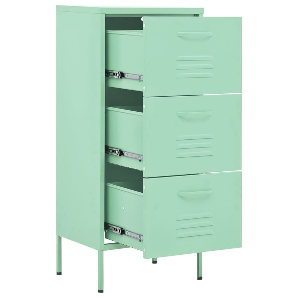 Armadietto Menta 42,5x35x101,5 cm in Acciaio | homemem39