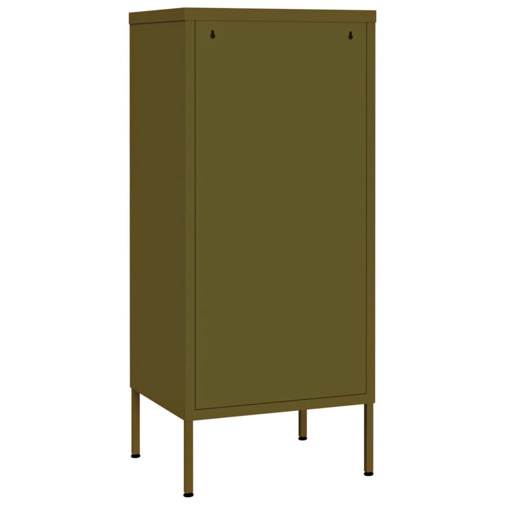 Armadietto Verde Oliva 42,5x35x101,5 cm in Acciaio | homemem39