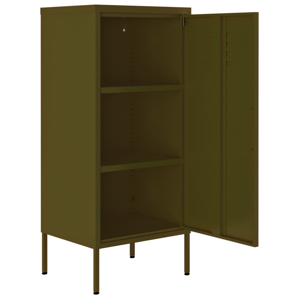 Armadietto Verde Oliva 42,5x35x101,5 cm in Acciaio | homemem39