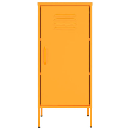 Armadietto Giallo Senape 42,5x35x101,5 cm in Acciaio | homemem39