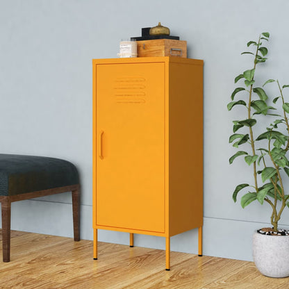 Armadietto Giallo Senape 42,5x35x101,5 cm in Acciaio | homemem39