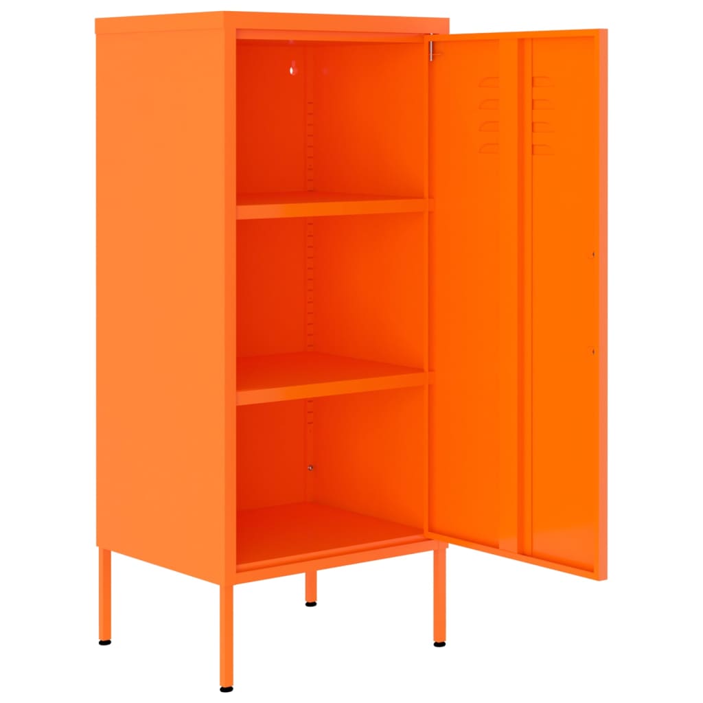 Armadietto Arancione 42,5x35x101,5 cm in Acciaio