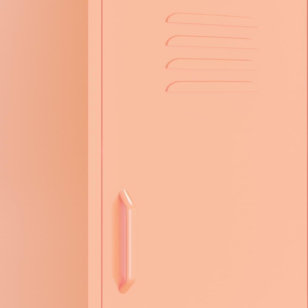 Armadietto Rosa 42,5x35x101,5 cm in Acciaio | homemem39