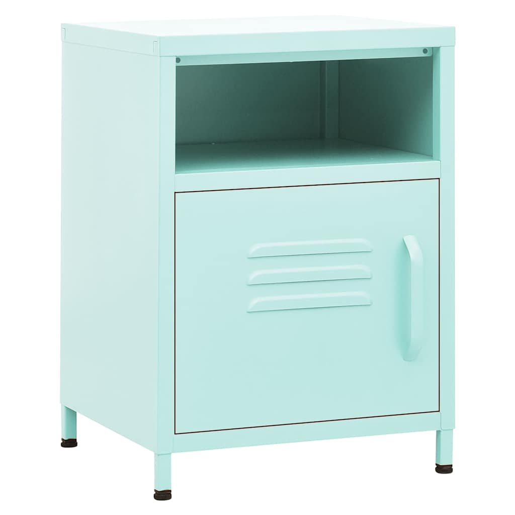 Comodino Menta 35x35x51 cm in Acciaio | homemem39