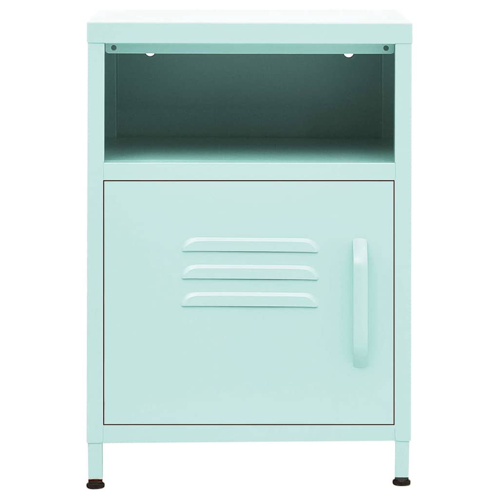 Comodino Menta 35x35x51 cm in Acciaio | homemem39