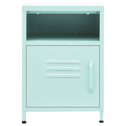Comodino Menta 35x35x51 cm in Acciaio | homemem39