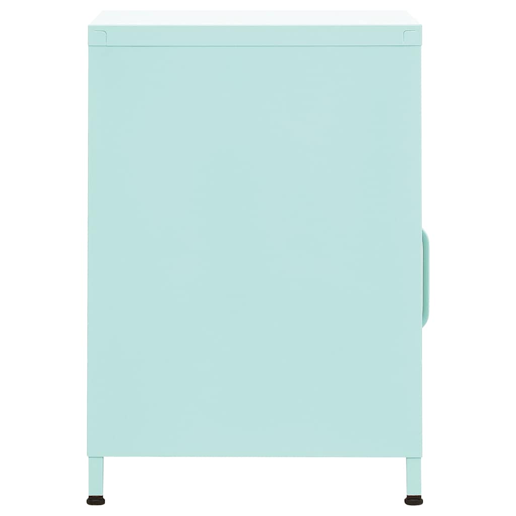 Comodino Menta 35x35x51 cm in Acciaio