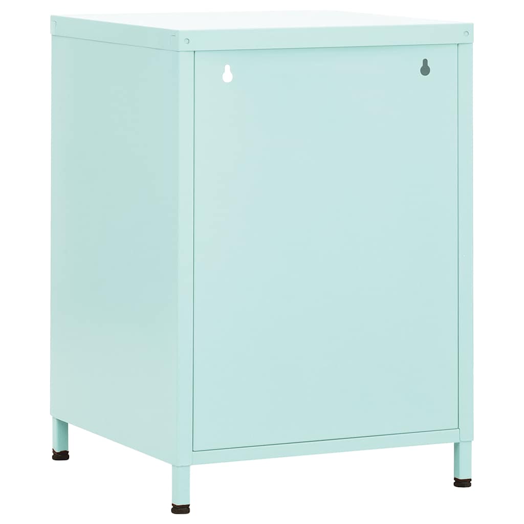 Comodino Menta 35x35x51 cm in Acciaio | homemem39