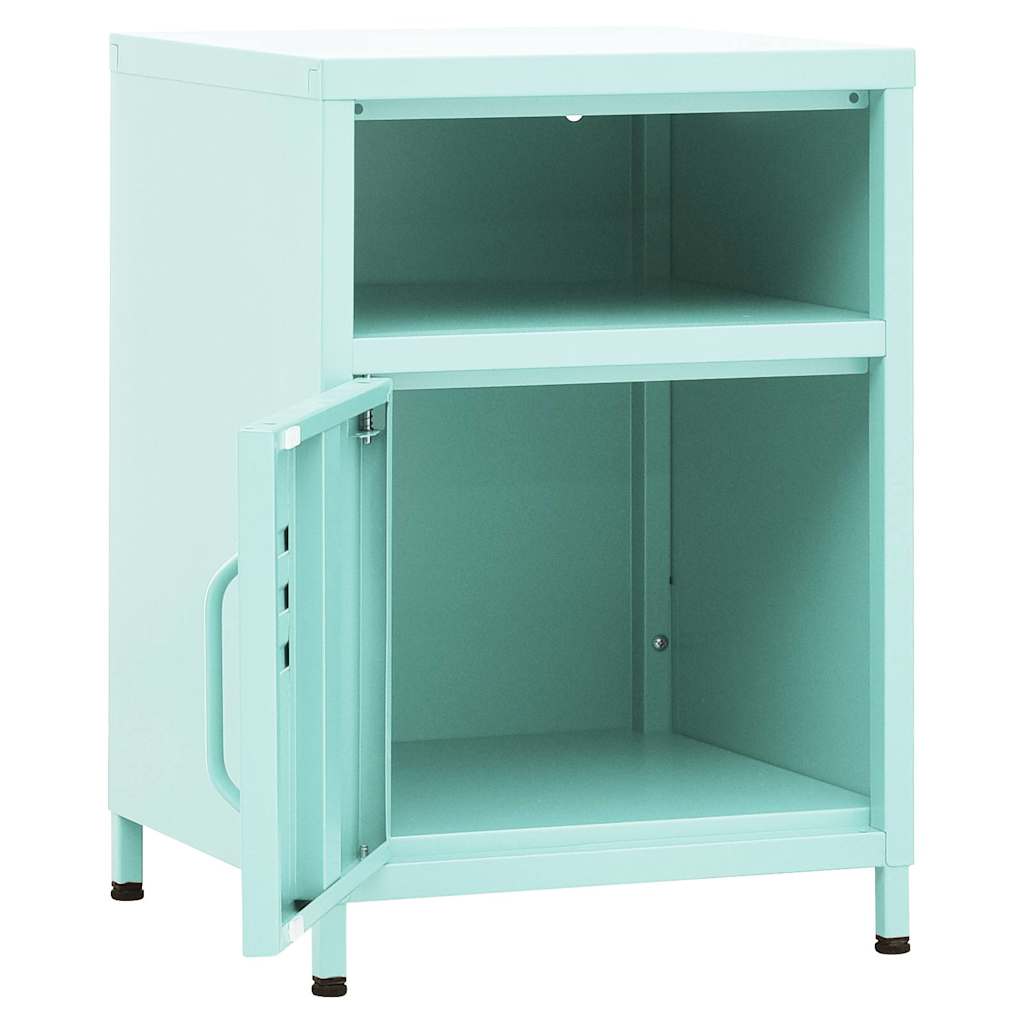 Comodino Menta 35x35x51 cm in Acciaio | homemem39