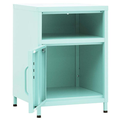 Comodino Menta 35x35x51 cm in Acciaio | homemem39