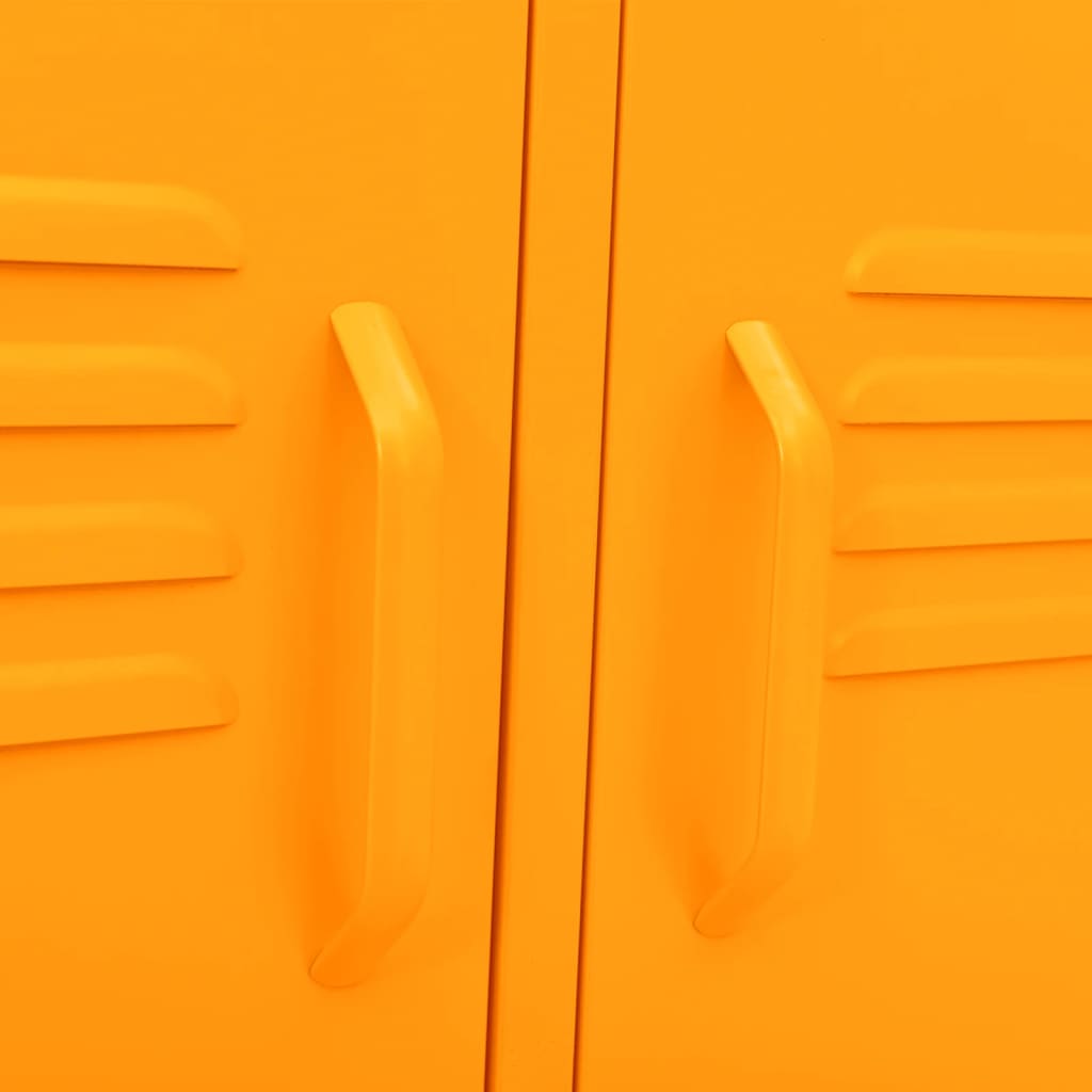 Mobile TV Giallo Senape 105x35x50 cm in Acciaio