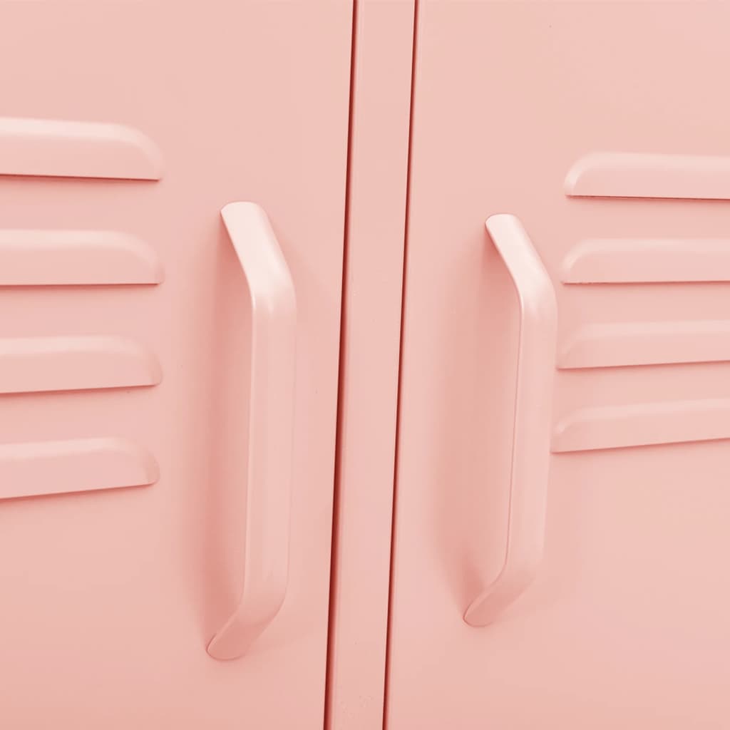 Mobile TV Rosa 105x35x50 cm in Acciaio - homemem39