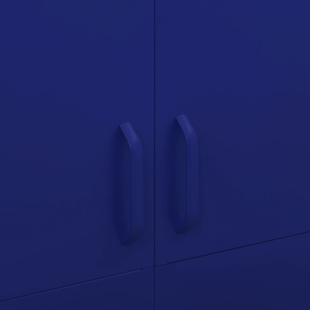 Armadio Blu Marino 90x50x180 cm in Acciaio - homemem39