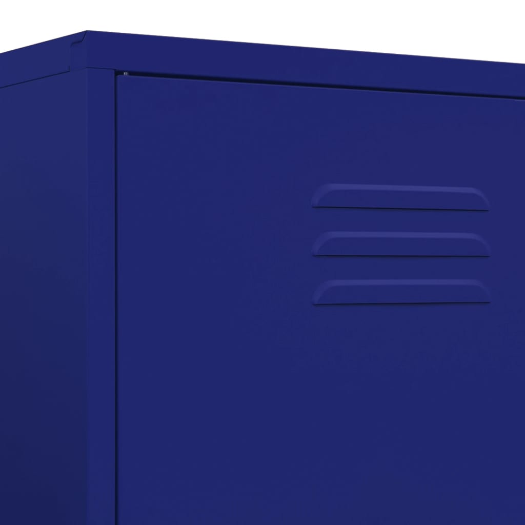 Armadio Blu Marino 90x50x180 cm in Acciaio - homemem39